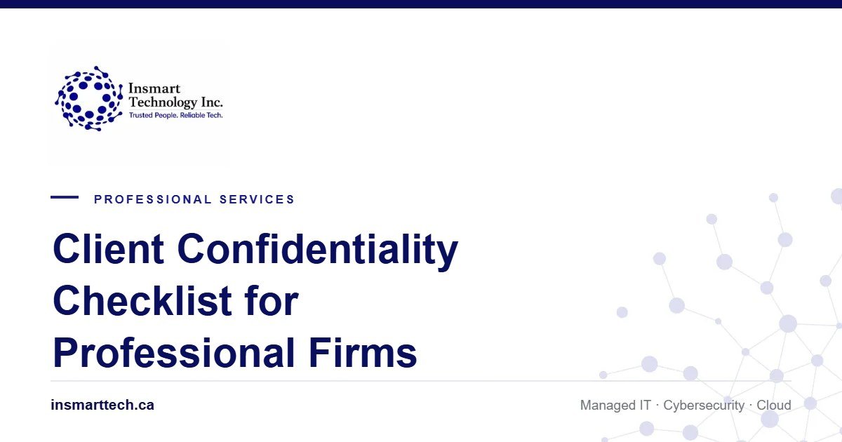 Client Confidentiality Checklist for Consulting and Professional Firms