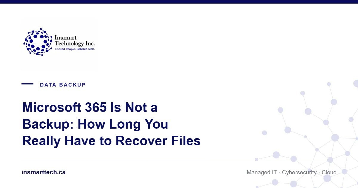 Microsoft 365 Is Not a Backup: How Long You Really Have to Recover Deleted Files