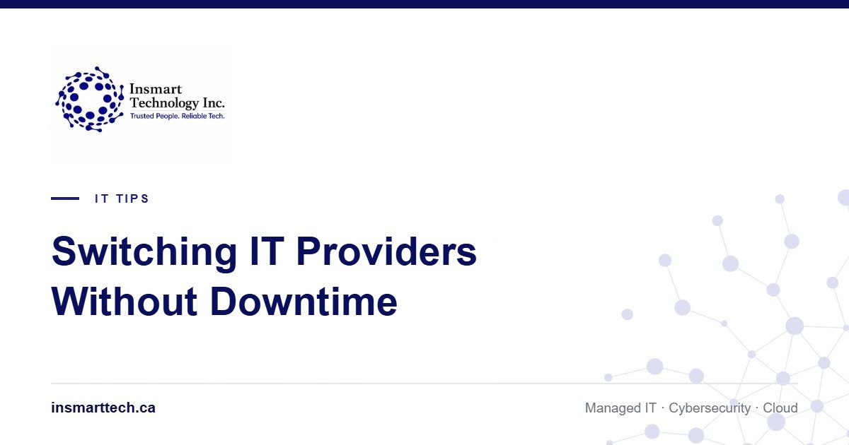 Switching IT providers handover checklist for BC businesses